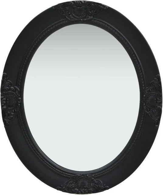 vidaXL Wandspiegel im Barock-Stil in Schwarz mit Barockmuster, B: 50 cm, H: 60 cm - Bild 1