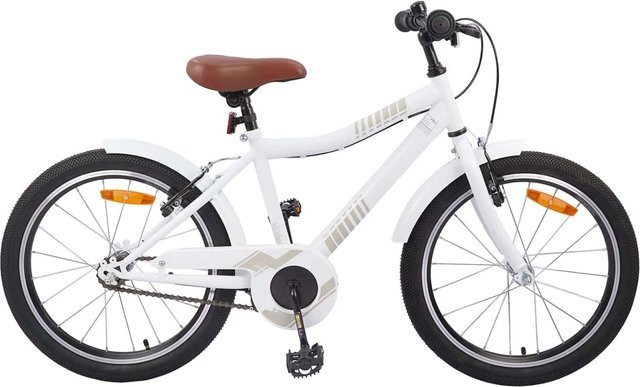 vidaXL Kinderfahrrad 24 Zoll Weiß für 8-12 Jahre - Bild 1