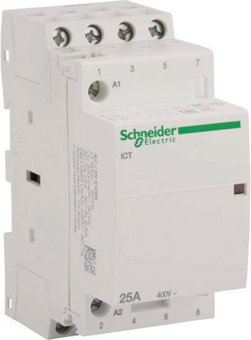 Schneider Electric Installationsschütz 4-polig 25 A Weiß A9C20834 - Bild 1