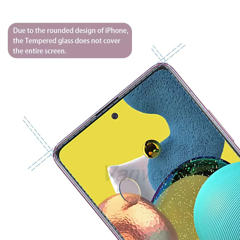 Gehärtetes Glas Display Schutzglas für Samsung Galaxy A56 5G S25 FE S23 FE S21 S20 A55 A35 A33 A34 A36 A71 A72 A73 A52 A54 A53 in Transparent - Bild 2