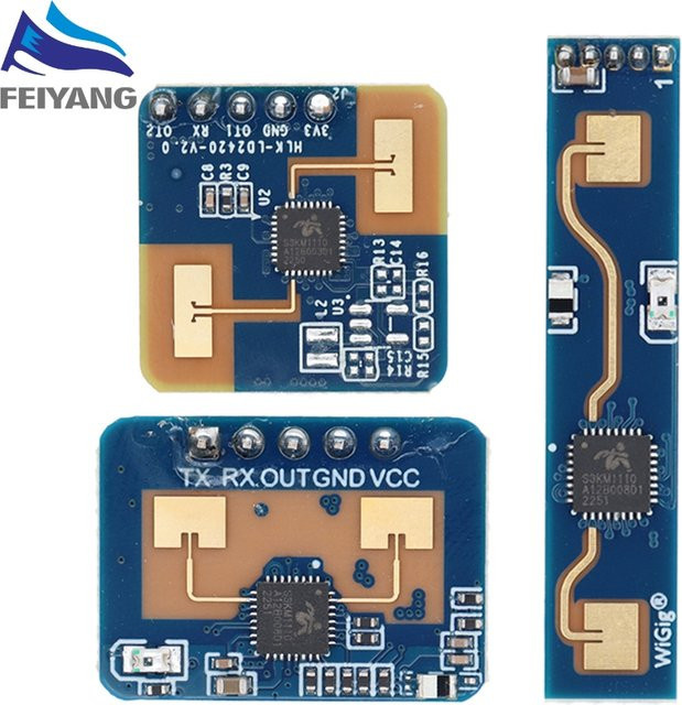Hi-Link HLK-LD2410 Mini 24GHz Human Presence Status Sensor Radar Modul in Blau - Bild 1