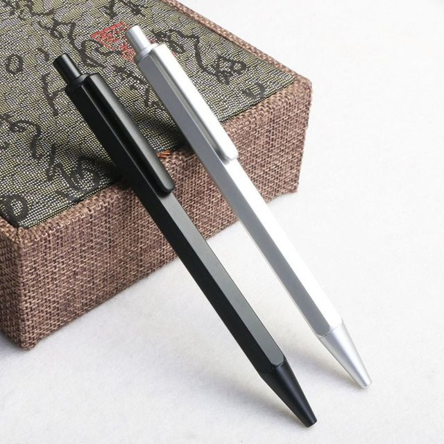 Luxuriöser Vollmetall-Gelstift mit schwarzer Tinte und sechseckigem Design für dich - Bild 1