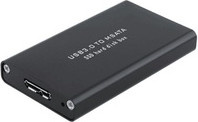 CoreParts MSUB3302 Speicherlaufwerksgehäuse für HDD und SSD in Schwarz mit USB-A und USB-C Anschluss - Bild 1