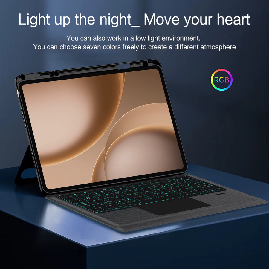 LFOIQN Magic Keyboard Hülle für OnePlus Pad 13,2 Zoll und OPPO Pad 5 Pro in Schwarz - Bild 4