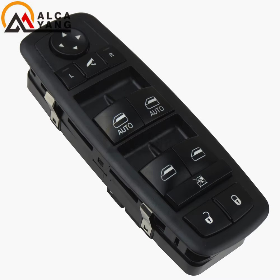 Malcayang Elektrischer Hauptfensterschalter für Chrysler Town & Country, Dodge Journey und Jeep Liberty in Schwarz, Teilenummer 4602544AC 4602544AD - Bild 2