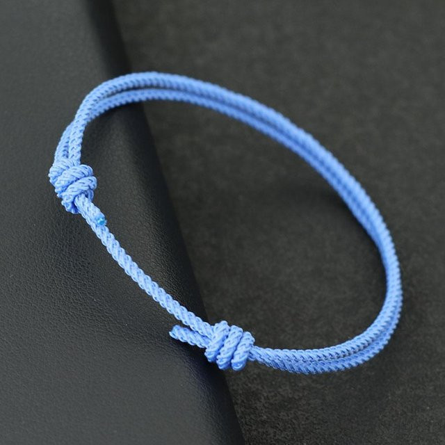 Schnurarmband Nylon, Blau, Unisex - Bild 1