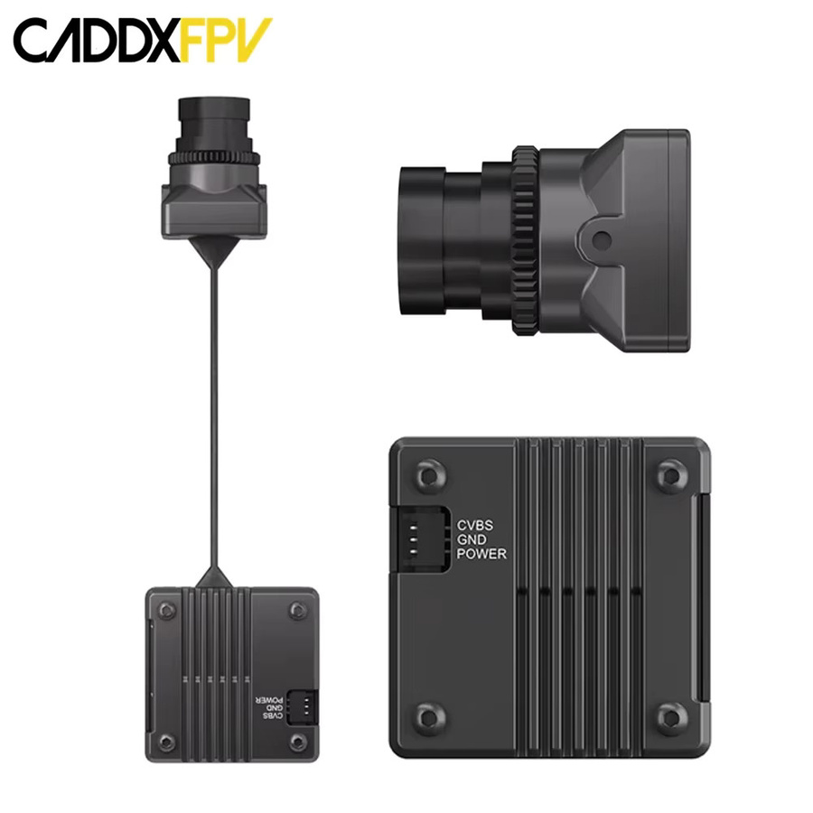 Caddx Infra V2 FPV-Kamera mit 1/1,8 Zoll Sensor, 1500TVL und AI Nachtsichtverbesserung in Schwarz - Bild 2