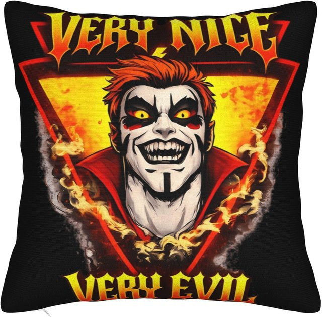 Danhausen Wrestler Quadratische Kissenbezüge aus Polyester in Schwarz, B/T/H: 50 x 50 x 50 cm - Bild 1
