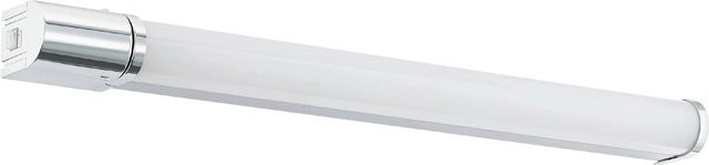 Eglo LED-Wandleuchte Tragacete in Chrom-Silber mit Steckdose für das Badezimmer, Höhe: 68 cm - Bild 1