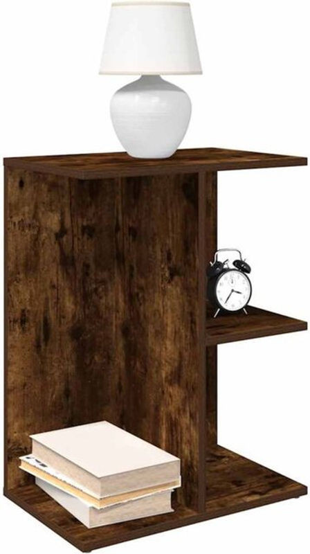 Vidaxl Nachttische 2er Set aus Holzwerkstoff in Räuchereiche Braun, B/T/H: 46,5 x 29 x 61 cm - Bild 1