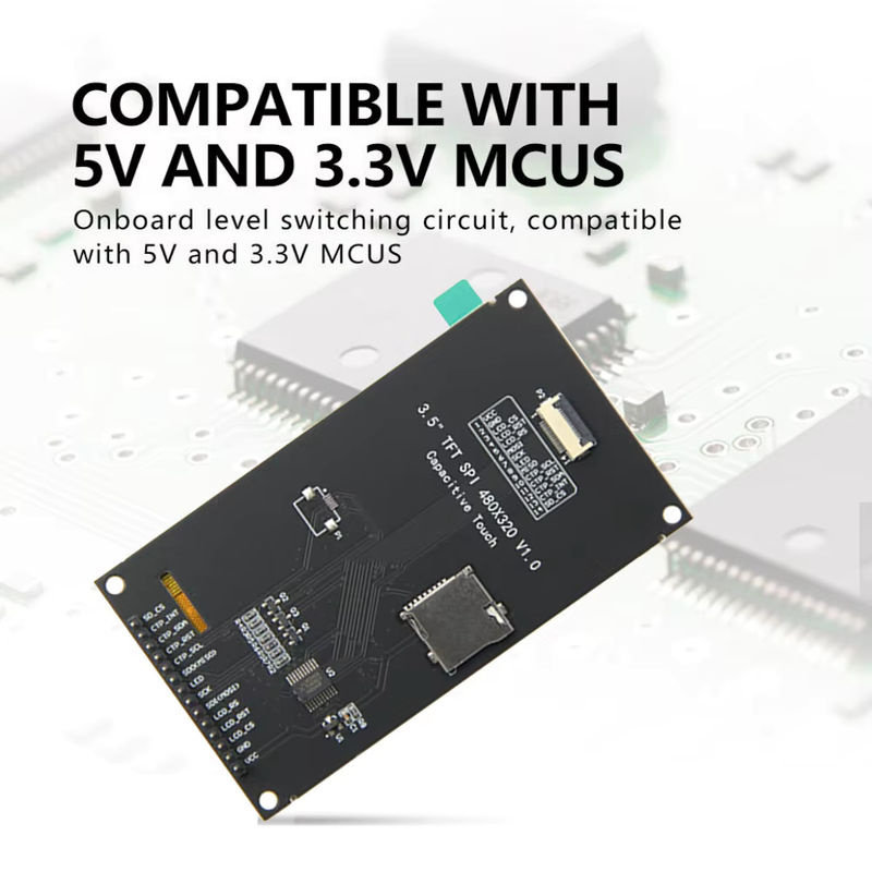 FUNKEYDO 3,5-Zoll IPS LCD Modul mit 4-Zeilen SPI kapazitivem Touchscreen, 480 x 320 Pixel, ST7796 Display in Schwarz für Arduino, ESP32, Mega2560, C51 und STM32 - Bild 4