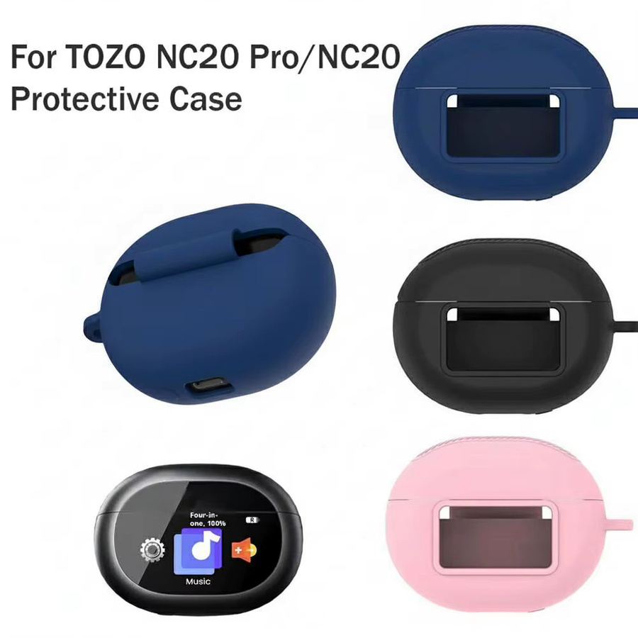 TOZO Silikon-Schutzhülle für NC20 Pro/NC20 Bluetooth-Kopfhörer in Schwarz - Bild 3