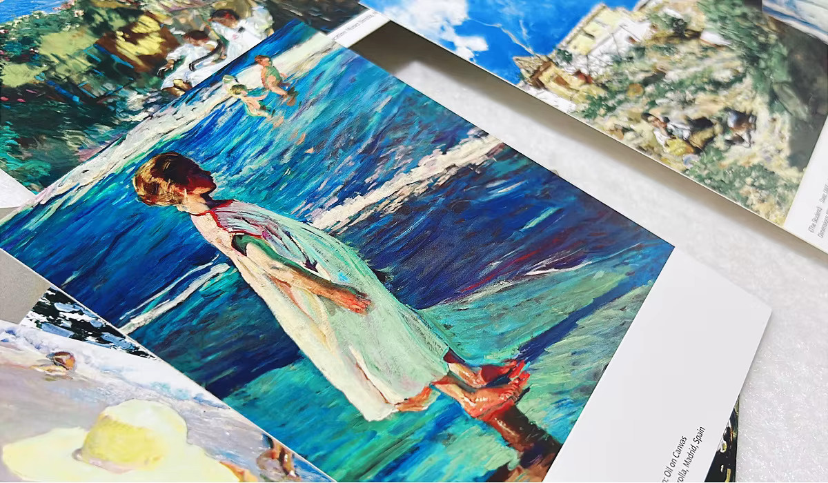 Bastida Vintage Kunstmalerei Postkarten Set, 30 Stück, Mehrfarbig - Bild 3
