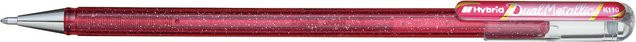 Pentel Gelstift Glitzer Dual in Rosa und Metallic-Rosa - Bild 1