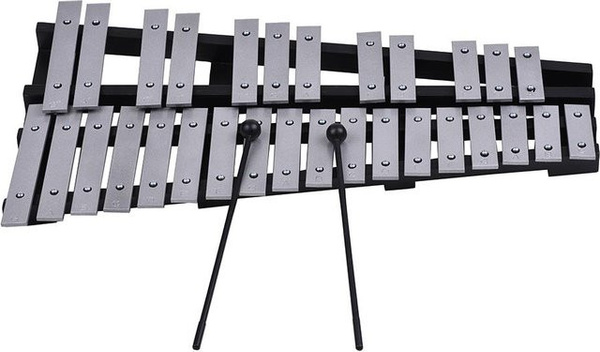 aimo Xylophon, Glockenspiel, Holz Rahmen, Grau
