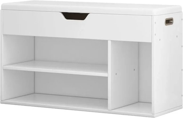 Rebiko Modularschrank in Weiß im skandinavischen und klassischen Stil, B/T/H: 120 x 30 x 80 cm - Bild 1