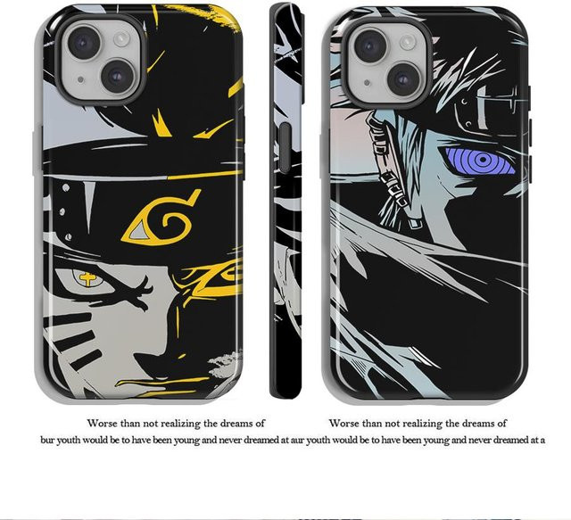 Schutzhülle im Anime Naruto Design für Apple iPhone Modelle, Mehrfarbig - Bild 1