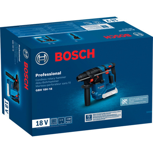 Bosch Professional Akku-Bohrhammer GBH 18V-18 SDS-Plus in Blau/Schwarz - Bild 3