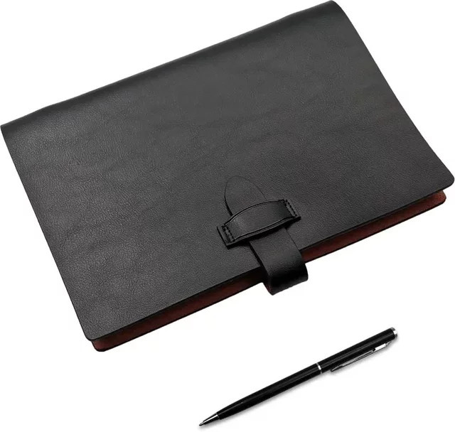 A5 Journaling-Notizbuch mit Hardcover und Stift, grün, 200 Seiten, liniertes Papier - Bild 1