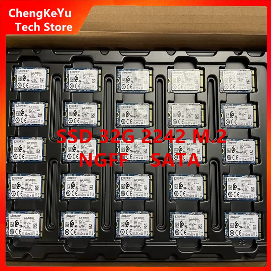 Kingston 32 GB M.2 SSD Solid State Drive mit M.2 NGFF 2242 Schnittstelle und SATA in Schwarz - Bild 3