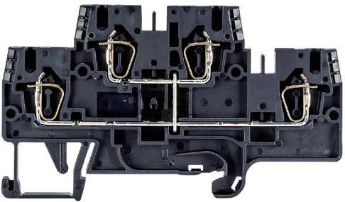 Wieland Electric 56.703.6955.1 Installationsetagenklemme mit Federzuganschluss in Schwarz, 100 Stück - Bild 1