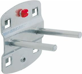 Rocholz Doppel-Werkzeughalter mit geradem Dorn aus Aluminium in Silber - Bild 1
