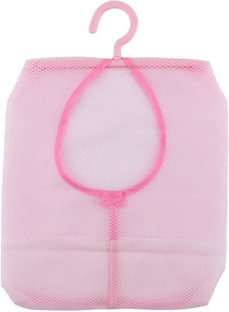 CosyHome Hängende Aufbewahrungstasche aus Kunststoff für Wäsche und Spielzeug in Pink, Höhe: 30,0 cm, Breite: 26,0 cm - Bild 1