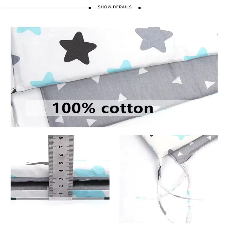 Nordic Star Baby Bett Stoßstange Anti-Kollision Pad mit Reißverschluss Design - Bild 2