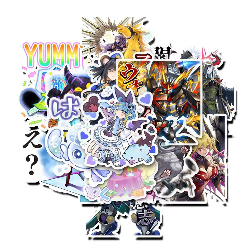Bandai Yu-Gi-Oh Kleine Karten-Zusatzsticker, 40 Stück, DIY Aufkleber - Bild 3