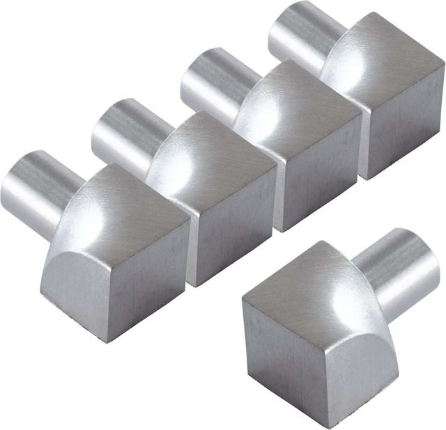 Dalsys Inneneck Fliesenschiene Viertelkreis aus Edelstahl Gebürstet in Silber, Breite: 5 mm, Höhe: 10 mm - Bild 1