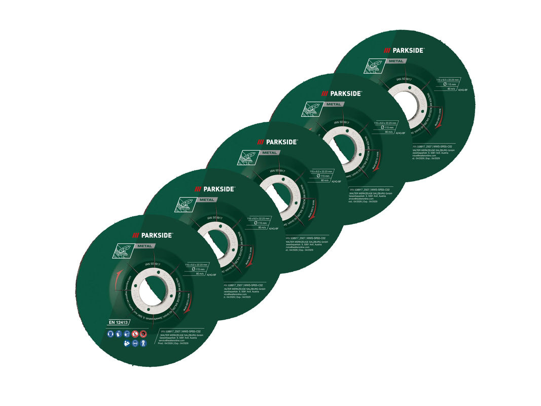 PARKSIDE Fächerscheiben-Set mit Klettschleifteller und Schleifpapier, Durchmesser: 125 mm - Bild 2