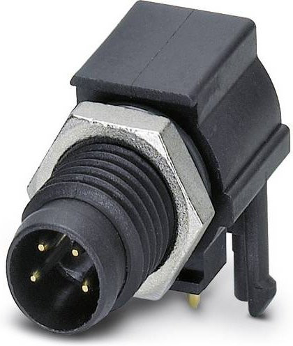 Phoenix Contact 1440096 Sensor-Aktor-Einbausteckverbinder M8 Stecker in Schwarz mit 4 Polen und Schraubanschluss - Bild 1