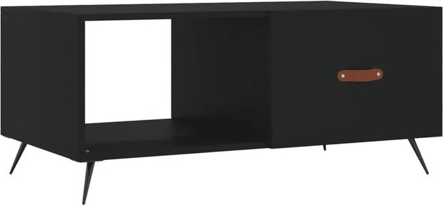 vidaXL Couchtisch Schwarz aus Holzwerkstoff und Eisen, B/T/H: 90 x 50 x 40 cm - Bild 1