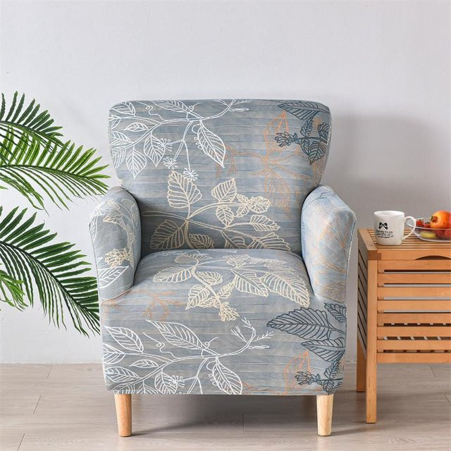 Bestbags Floral Club Sesselüberzug aus elastischem Spandex in Blau - Bild 1