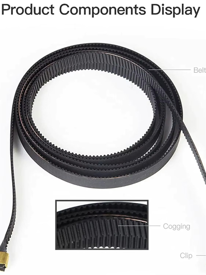 Creality Original K1 Zahnriemen-Set 1,8m für K1, K1 Max, K1C und Ender 3 V3 3D-Drucker Ersatzteile in Schwarz - Bild 4