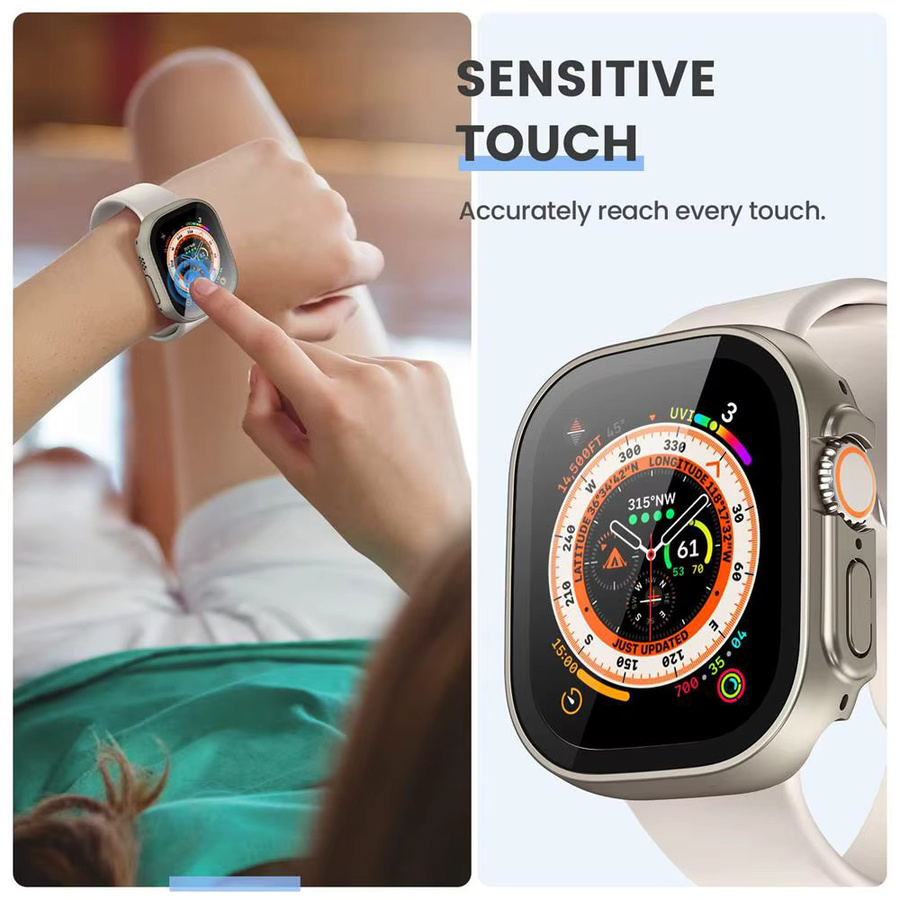 Displayschutzfolie Apple Watch Ultra 2, 49 mm, Silikon, Schwarz, Unisex - Bild 4