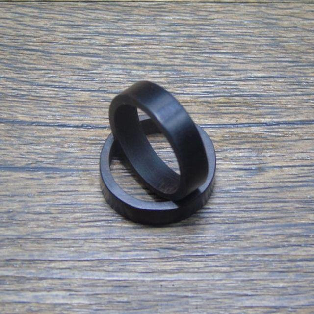Wucifang Jewelry Ring, Ebenholz, brown, Unisex, 16.5mm - Bild 1