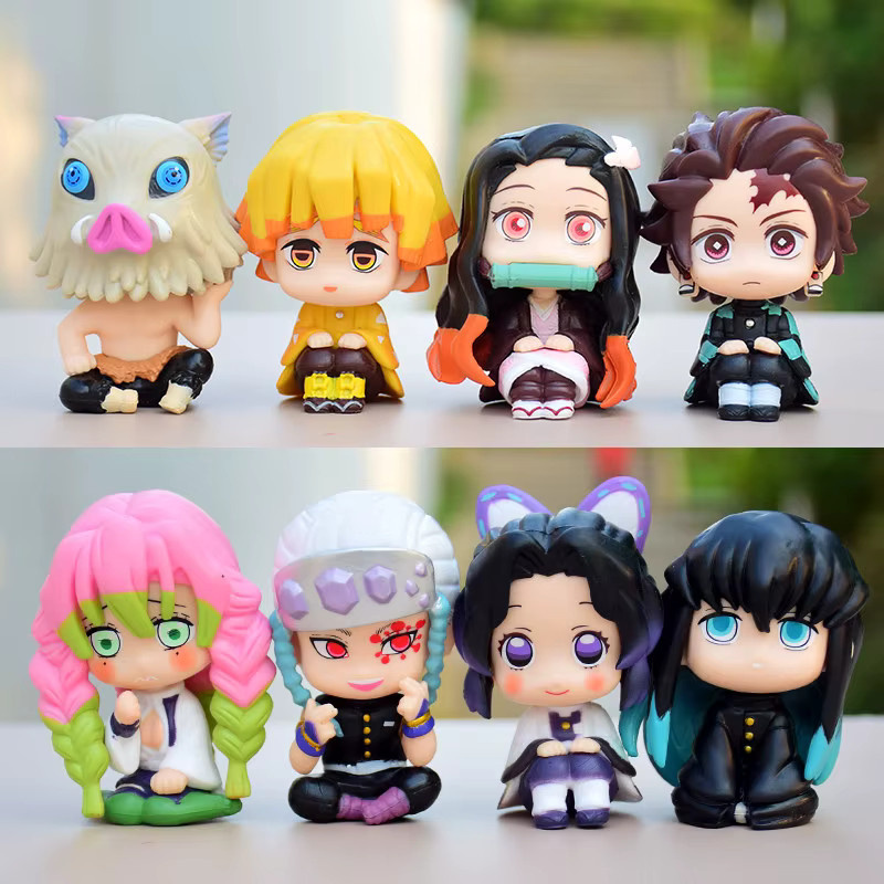 Bandai Demon Slayer, Q-Version Geisterpuppen, 8-teiliges Set, PVC-Figuren - Bild 3