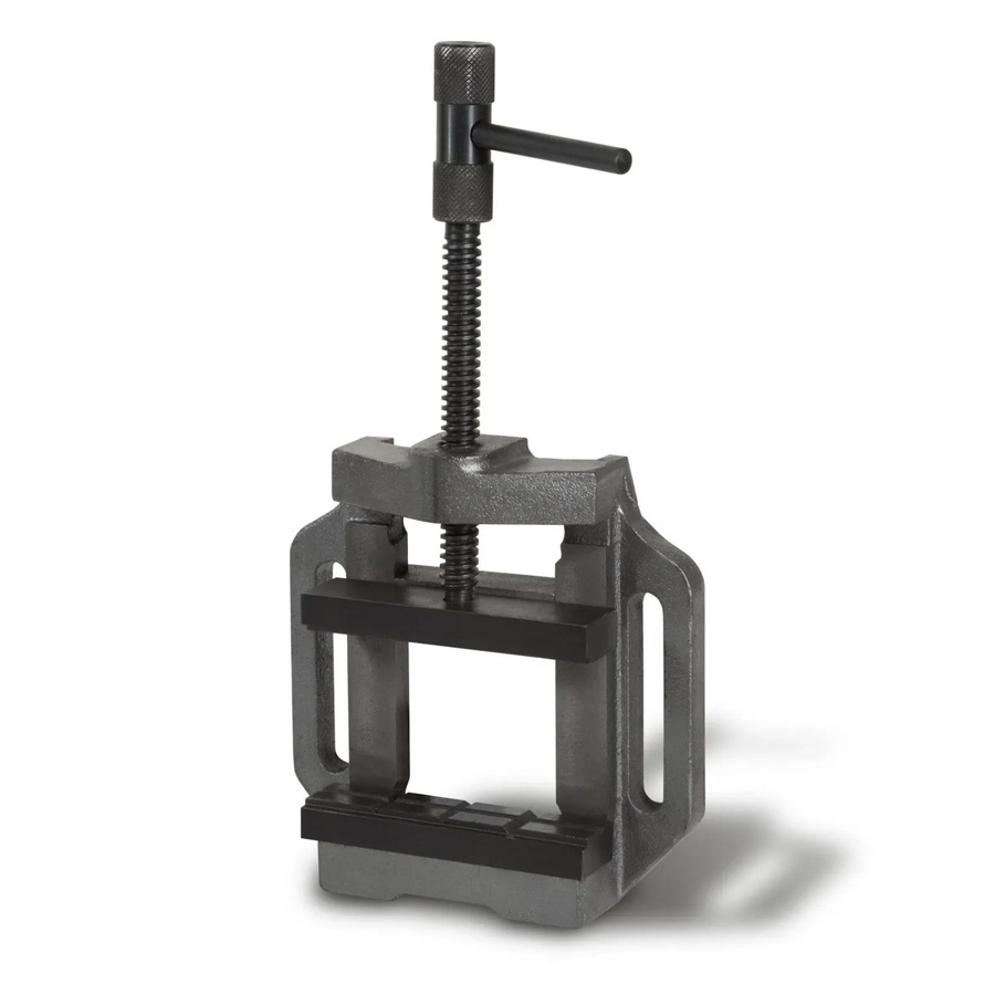 Eberth Maschinenschraubstock aus Stahl in Grau mit 125 mm Backenbreite und 100 mm maximaler Spannbreite - Bild 2
