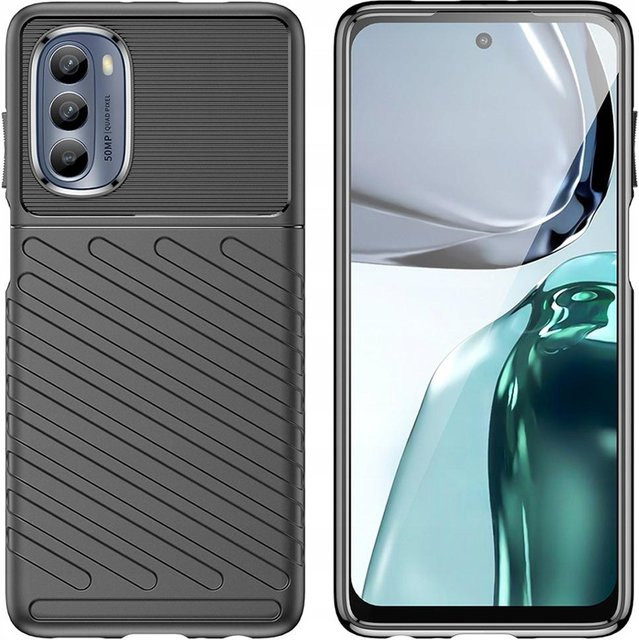 Thunder Case Panzerhülle für Motorola Moto G62 5G aus Silikon in Schwarz - Bild 1