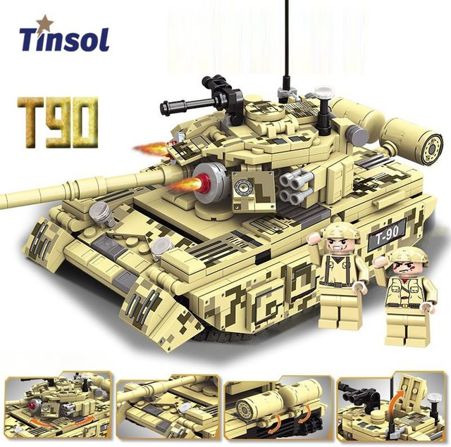 TINSOL Baustein Tank Modell, 648 Teile, Spielzeug - Bild 1