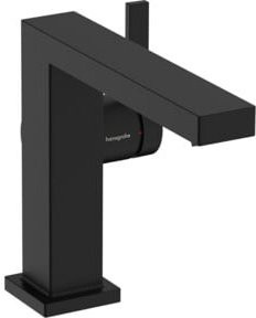 Hansgrohe Einhebel-Waschtischarmatur Tecturis E mit Auslauf 155 mm und Zugstangenablauf in Mattschwarz - Bild 1