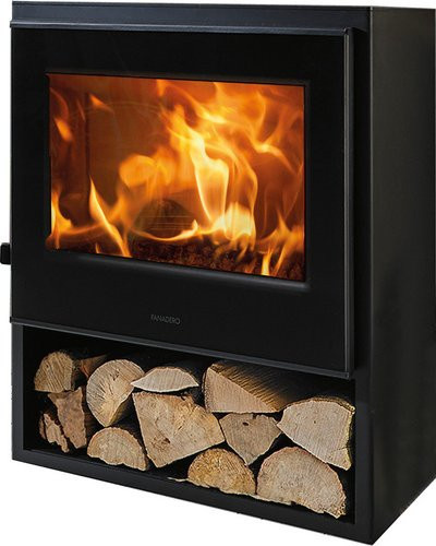 PANADERO Kaminofen Borneo-S aus Stahl in Schwarzmetallic mit 6,7 kW Leistung - Bild 1
