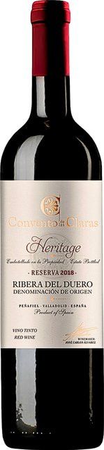 Convento de Las Claras Heritage Reserva Rotwein, Tempranillo, Ribera del Duero, 2018, trocken, 0,75 l - Bild 1