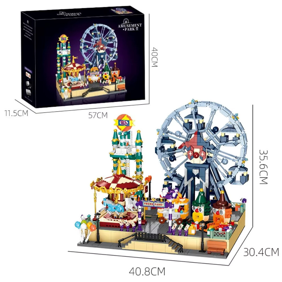 SixBricks Vergnügungspark-Riesenrad, ferngesteuertes Bausteine-Set - Bild 5