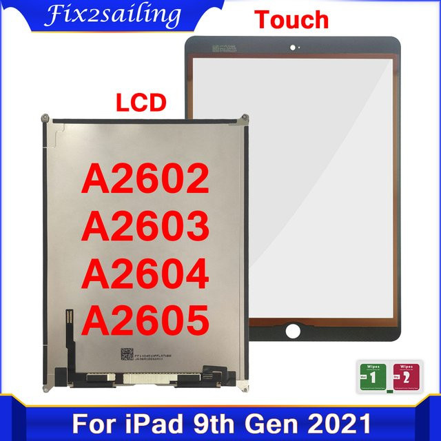 Apple LCD Touchscreen Ersatzdisplay für iPad 9 10,2 Zoll 9. Generation in Schwarz - Bild 1