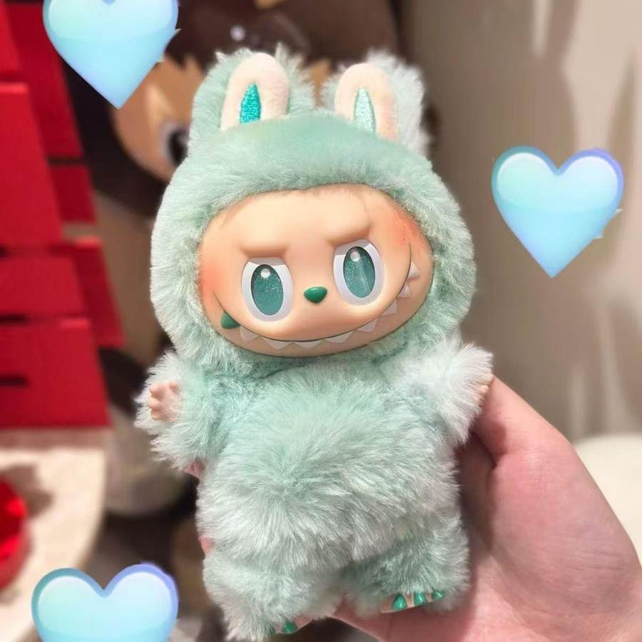 Labubu Plüschtier Puppe grün - Bild 2