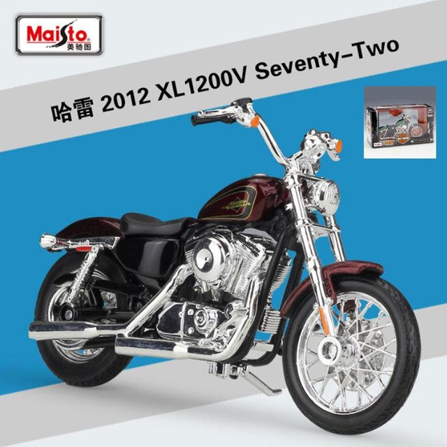 Maisto Harley Xl 1200V Seventy-Two Motorradmodell, 1:18, Metall, ab 18 Jahre - Bild 1