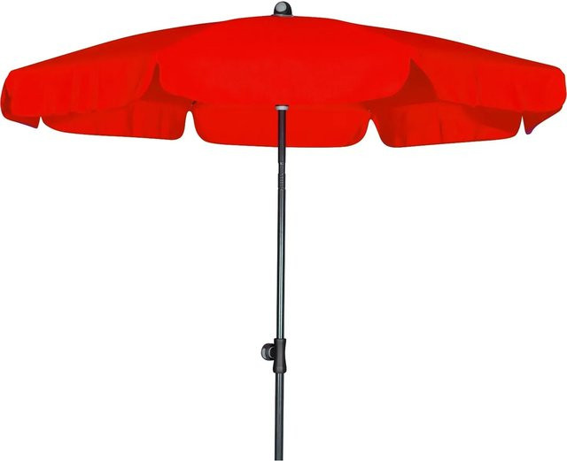 Doppler Balkonschirm Sunline Neo in Rot mit UV 50+ Schutz, Durchmesser: 200 cm, Höhe: 240 cm - Bild 1