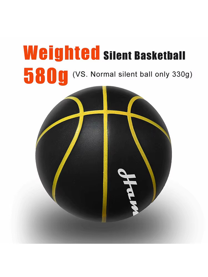 Hambo Silent Basketball, Schaumstoff, Orange, Schwarz - Bild 7